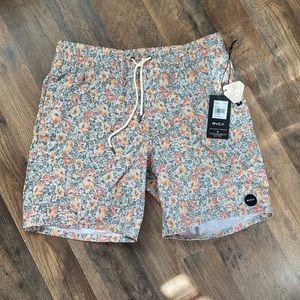 Mens RVCA small bathing suit. Never been worn, tags still on